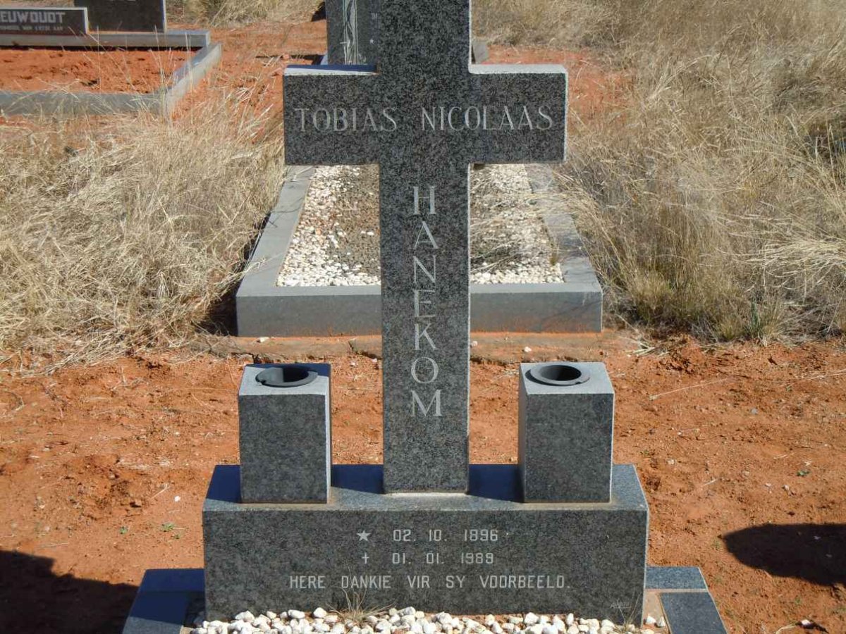 HANEKOM Tobias Nicolaas 1896-1989