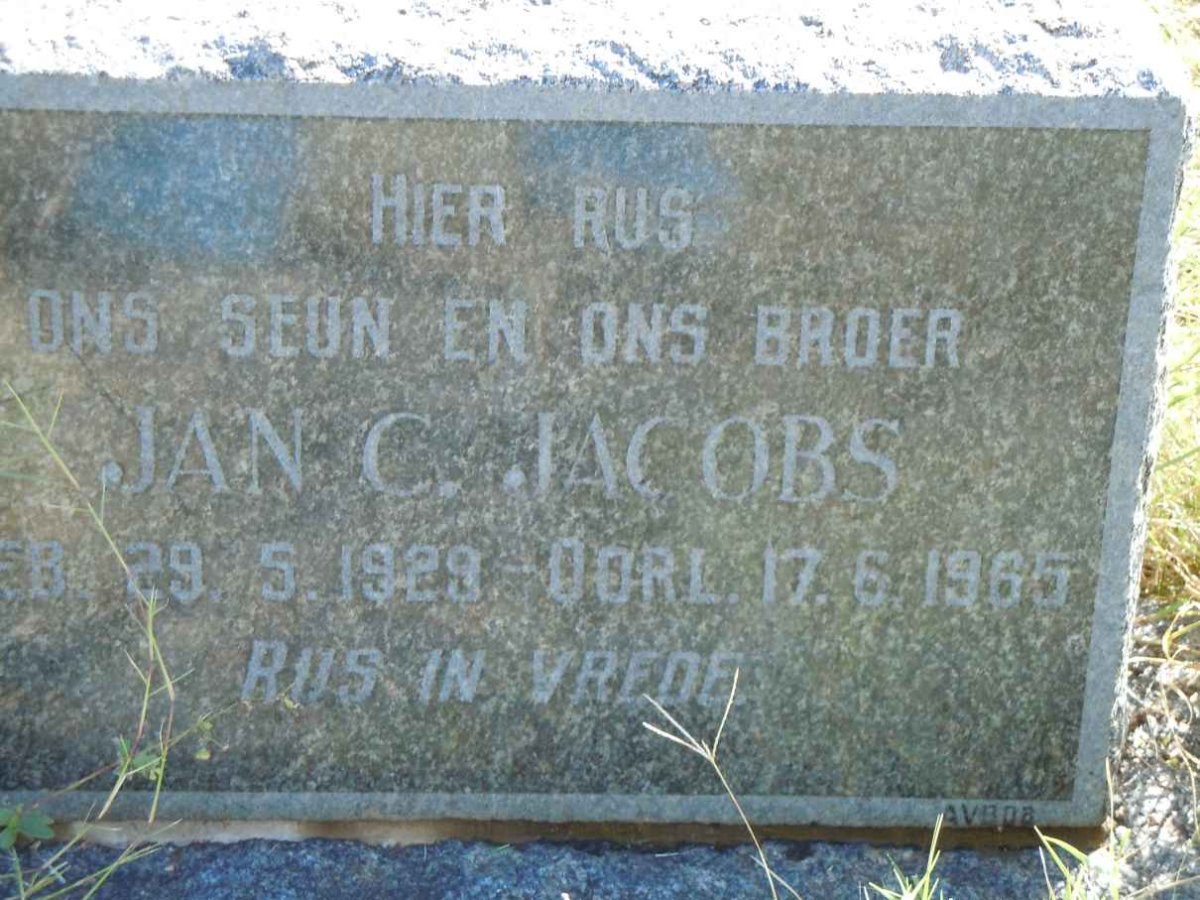 JACOBS Jan C. 1929-1965