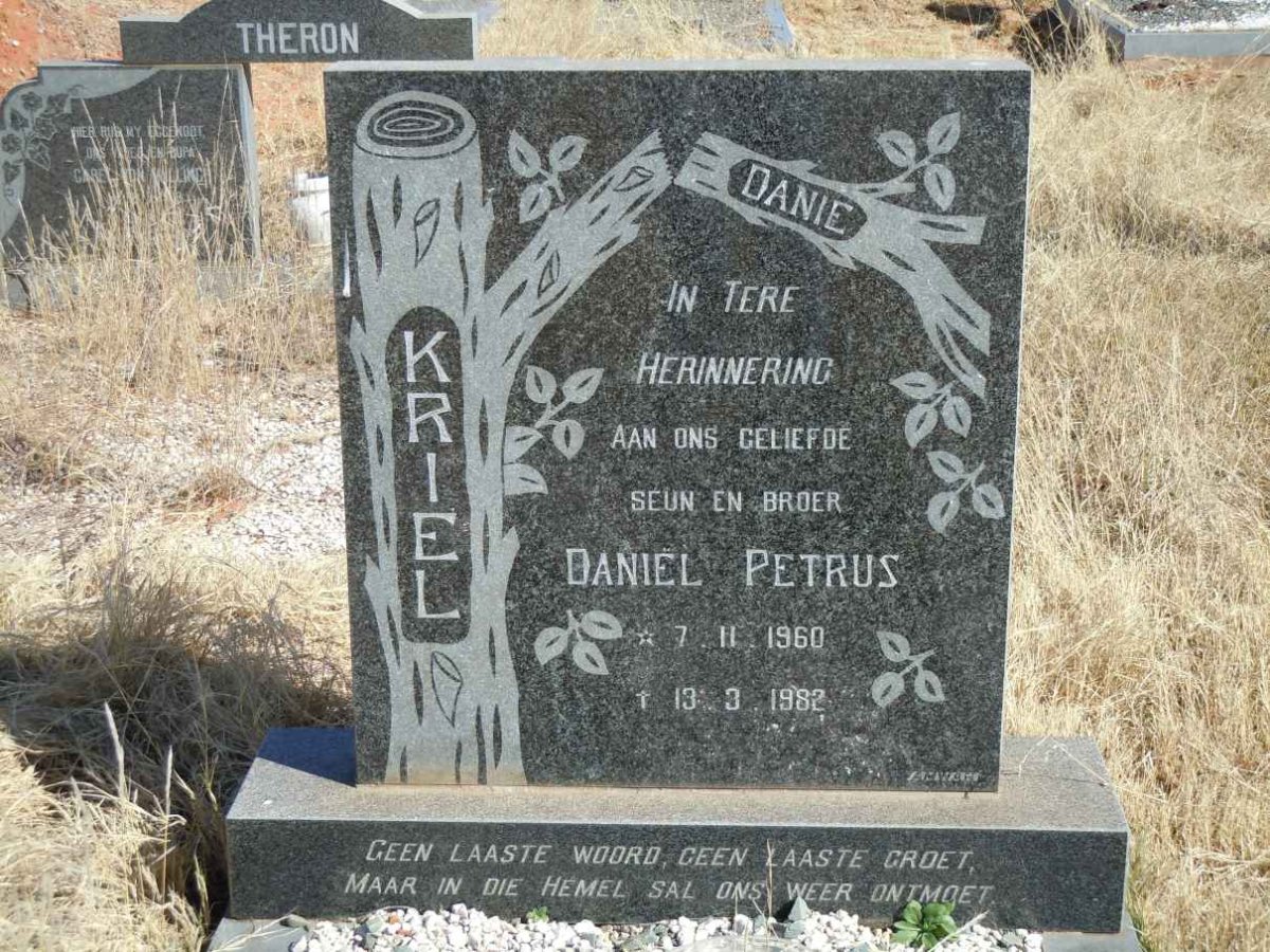 KRIEL Daniel Petrus 1960-1982