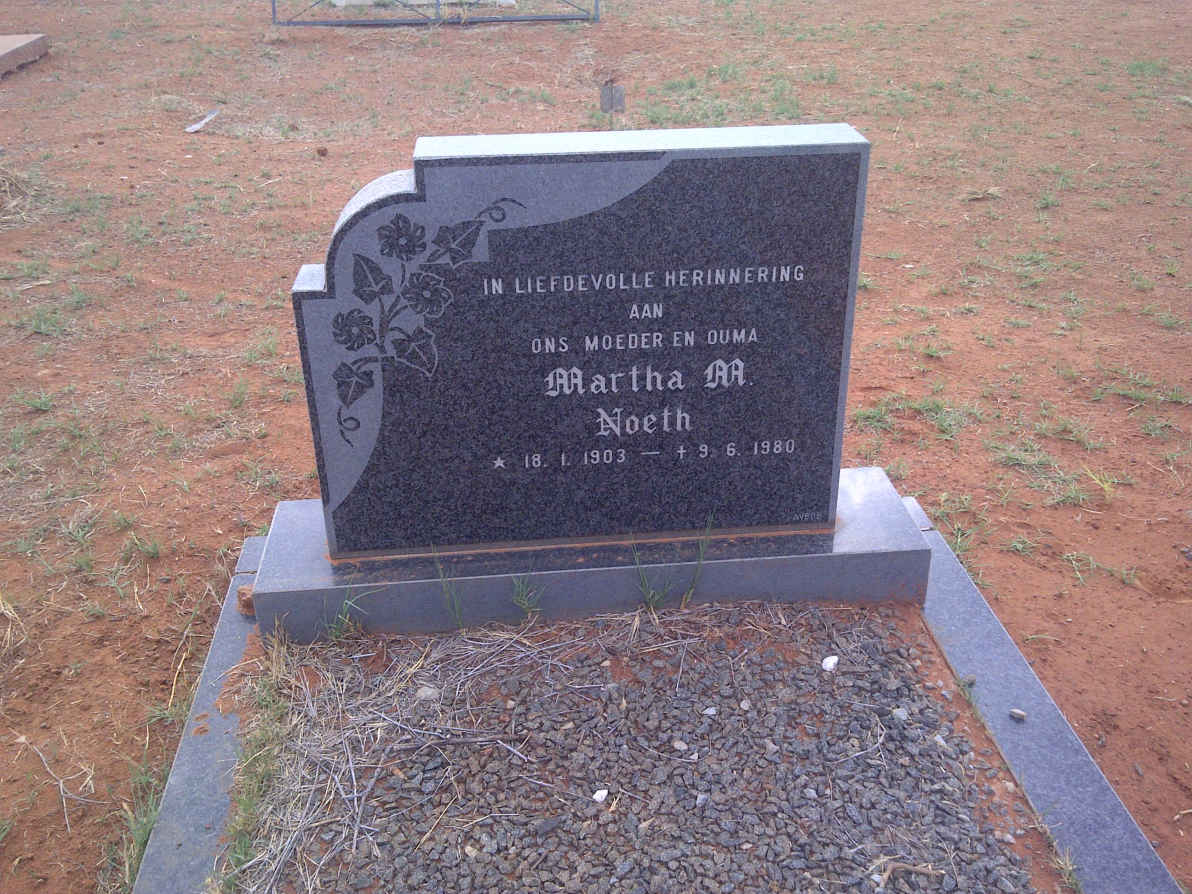 NOETH Martha M. 1903-1980
