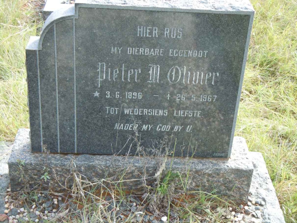 OLIVIER Pieter M. 1896-1967