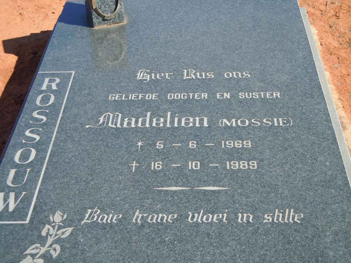 ROSSOUW Madelien 1969-1989