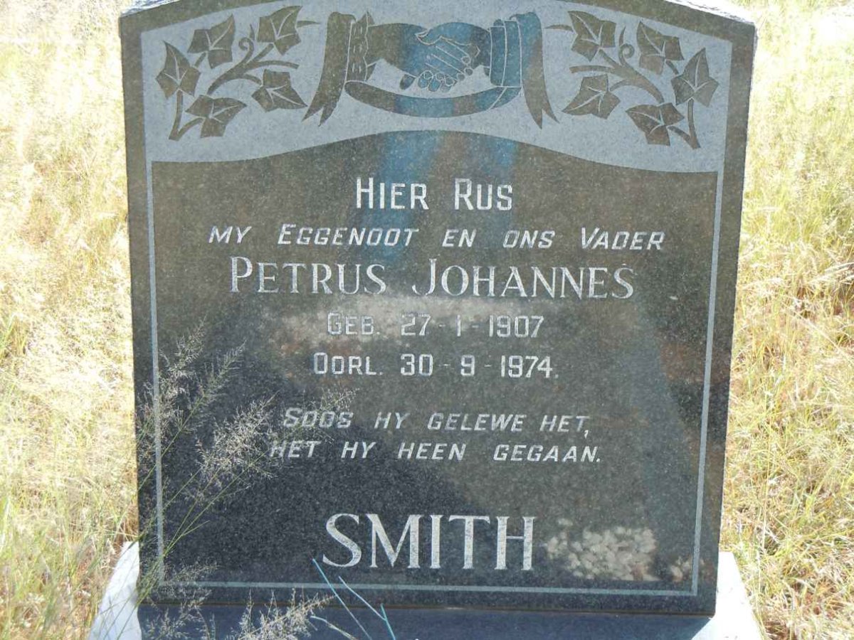 SMITH Petrus Johannes 1907-1974