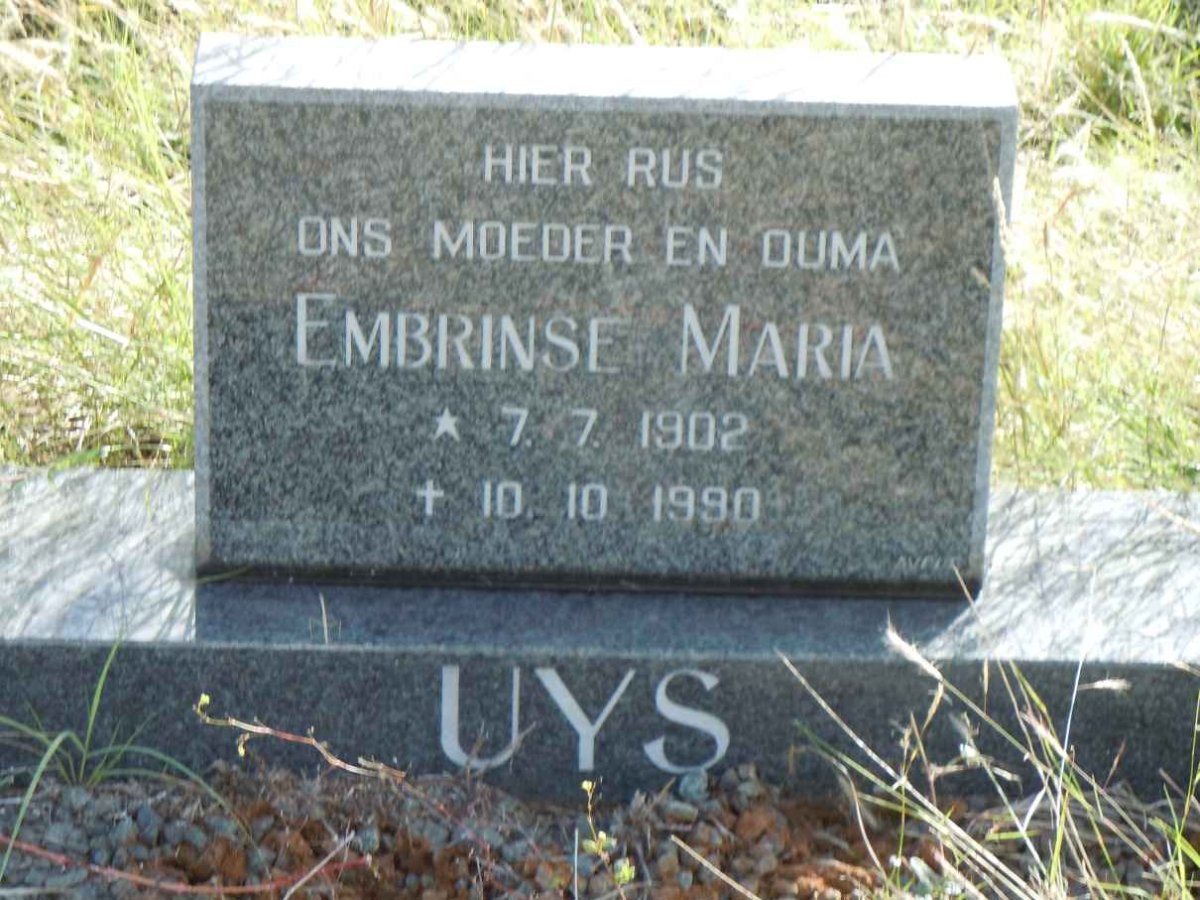 UYS Embrinse Maria 1902-1990