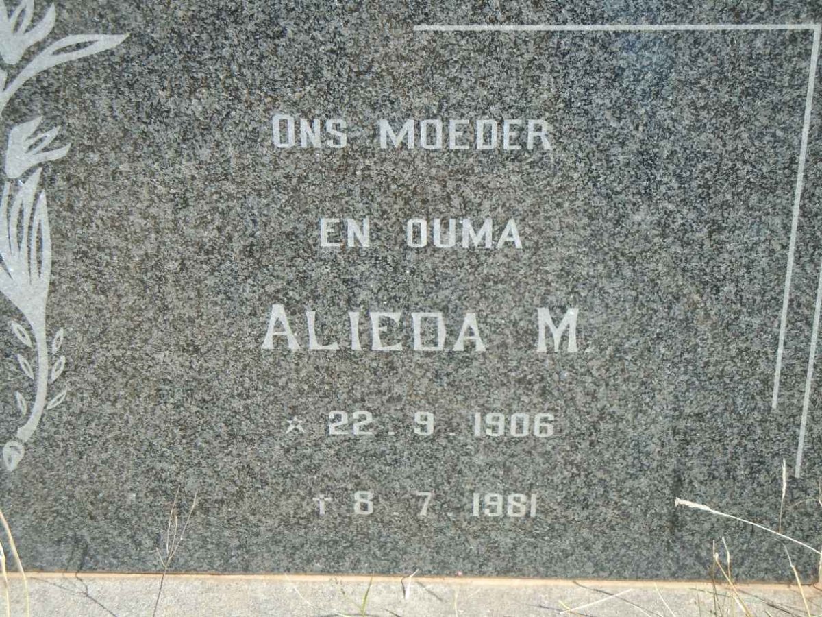 ? Alieda M. 1906-1981