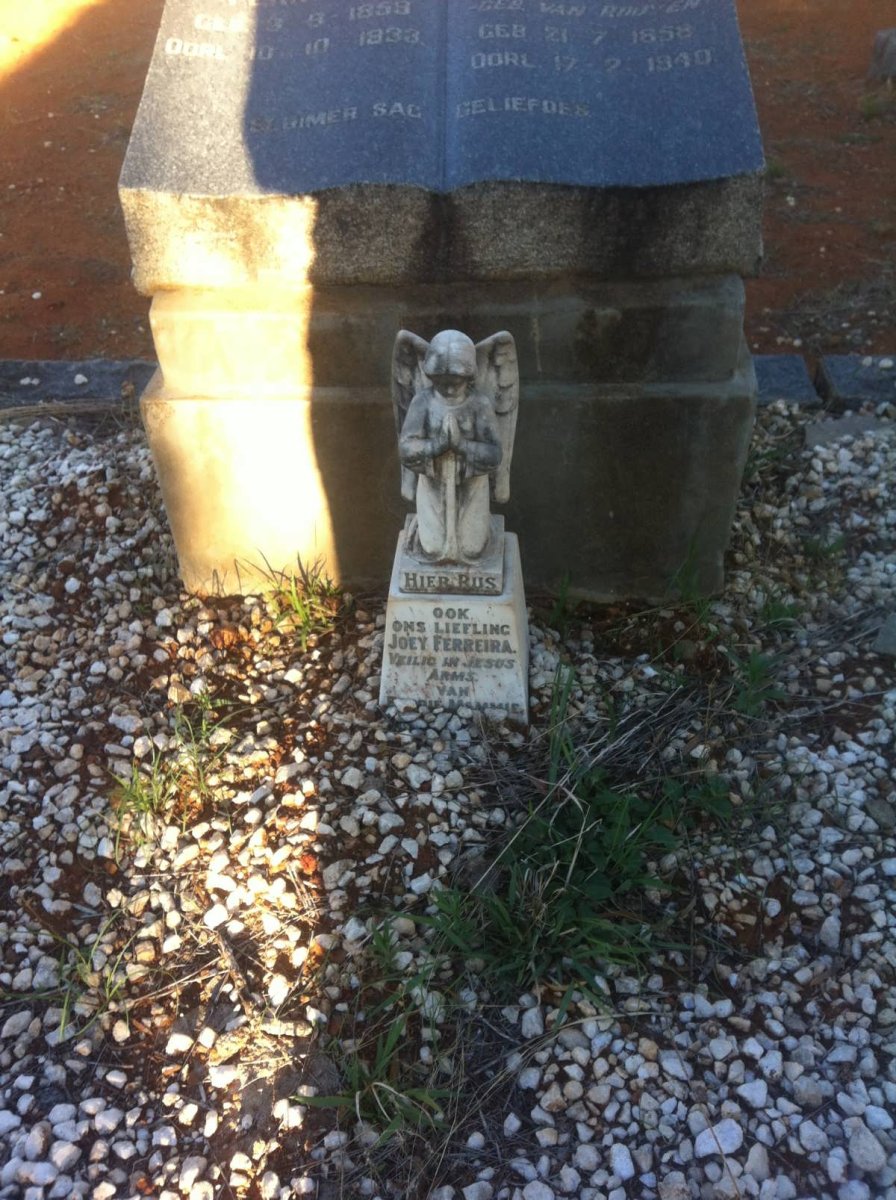 FERREIRA Marthinus J. 1859-1933 &amp; Ann C.W. VAN ROOYEN 1858-1940 :: FERREIRA Joey
