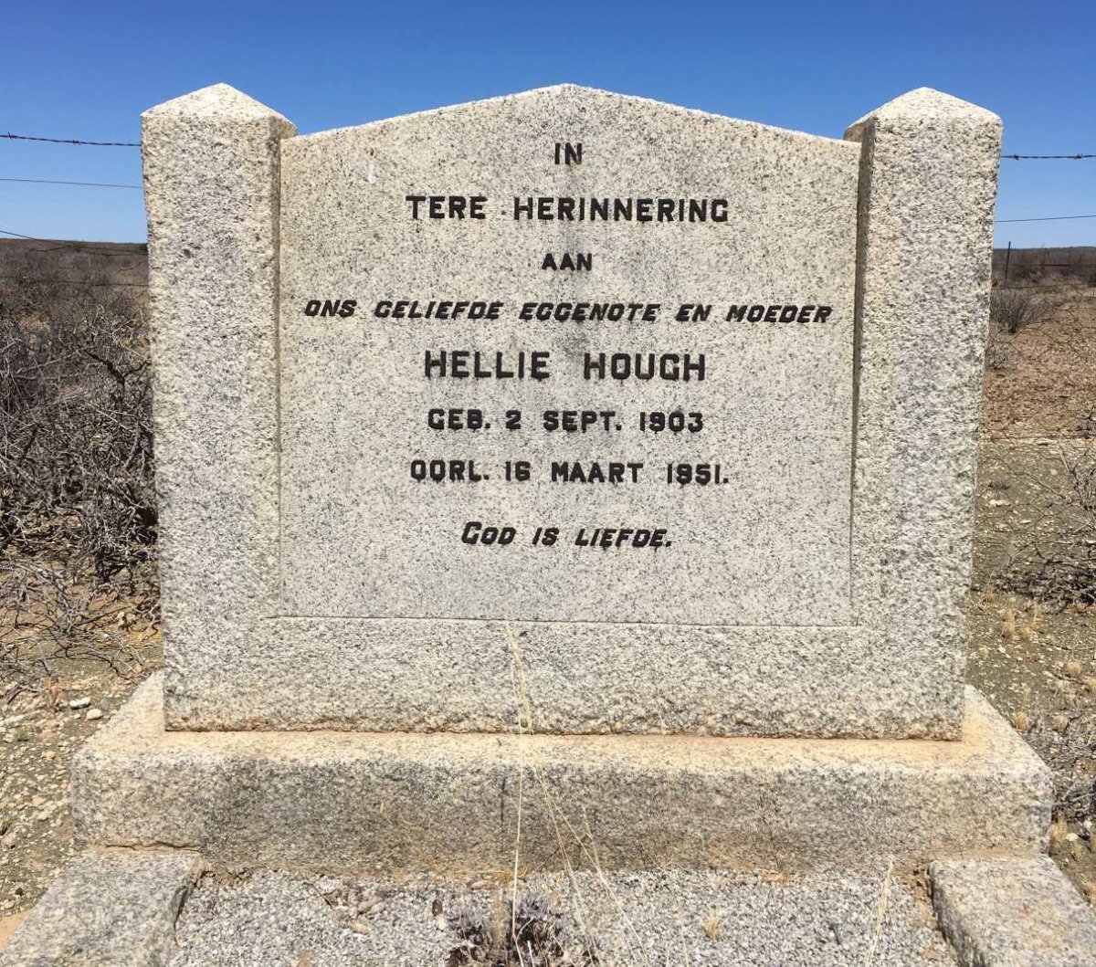 HOUGH Hellie 1903-1951