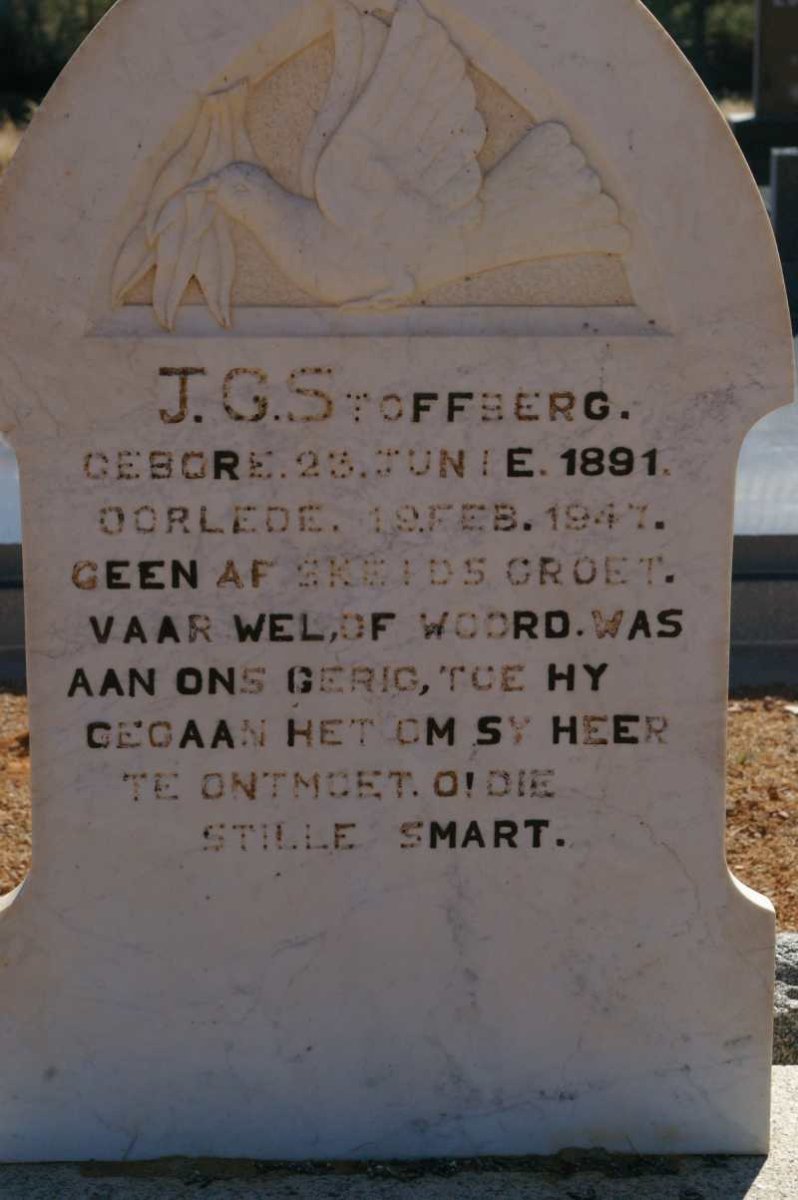 STOFFBERG J.G. 1891-1947