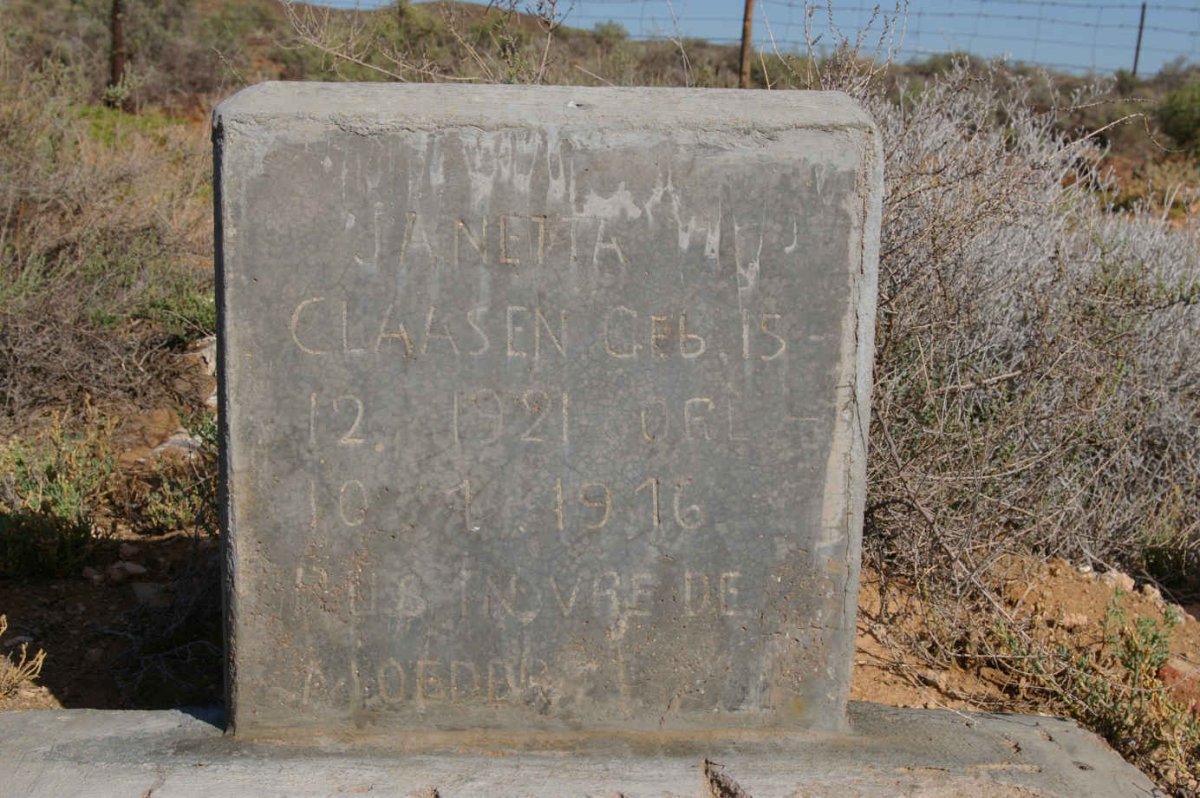 CLAASEN Janetta 1921-1976