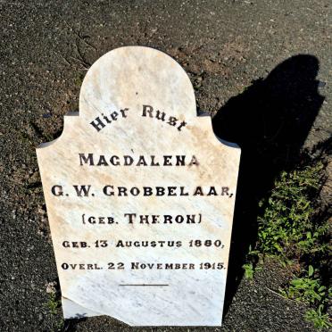 GROBBELAAR Magdalena G.W. nee THERON 1880-1915
