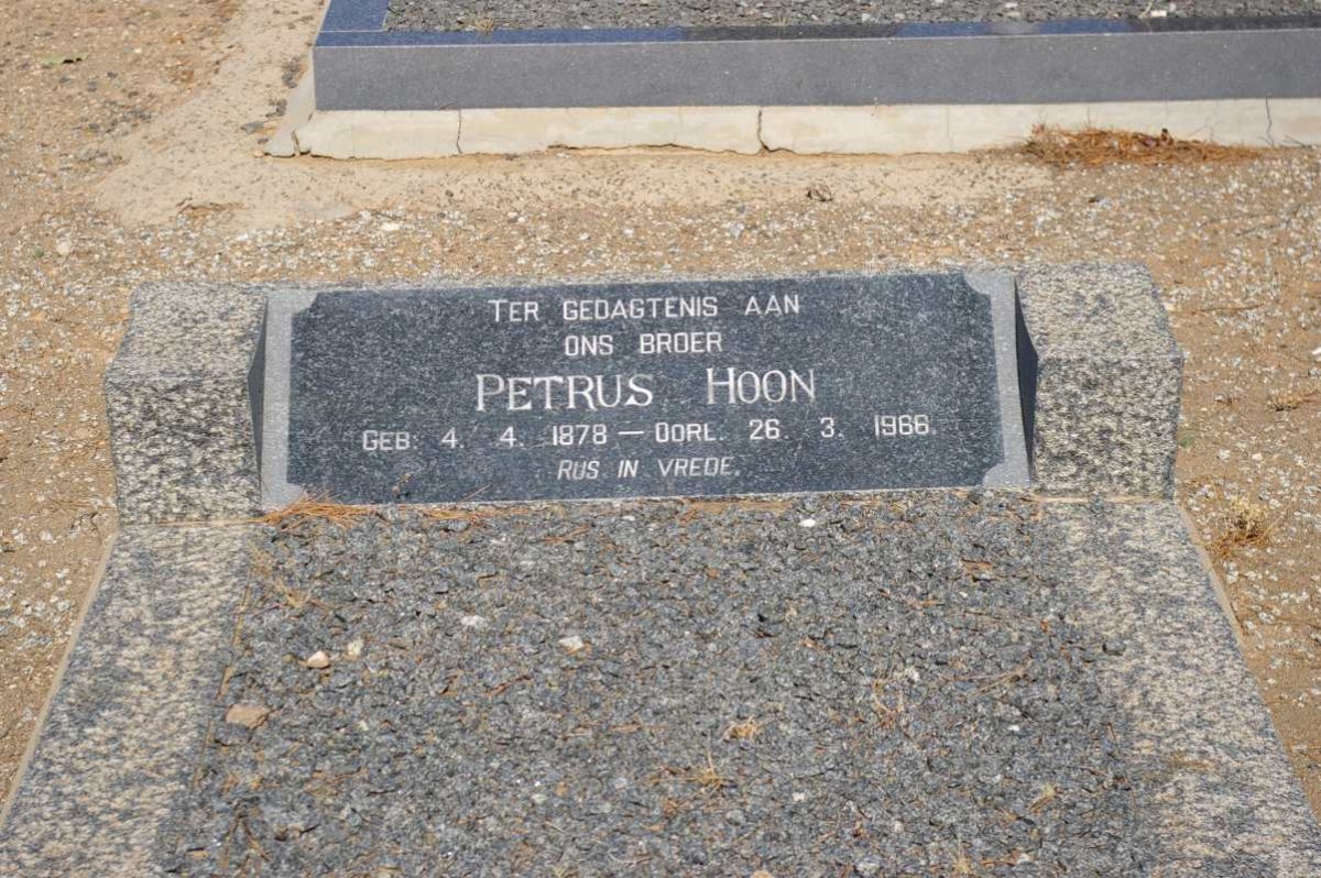 HOON Petrus 1878-1966