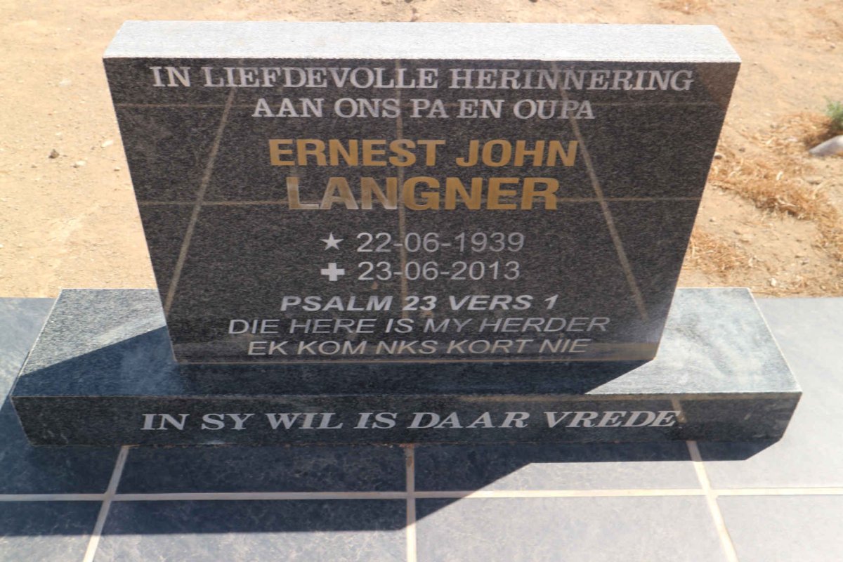 LANGNER Ernest John 1939-2013