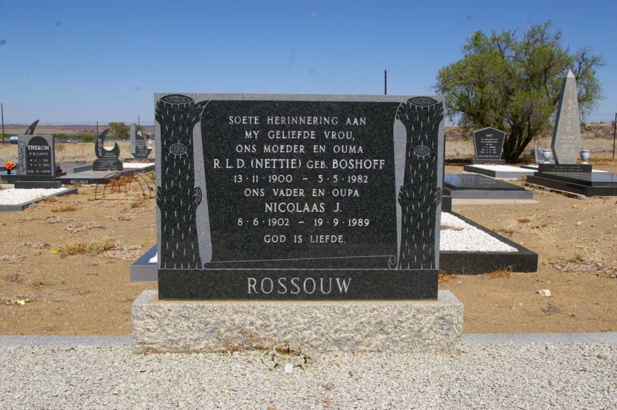 ROSSOUW Nicolaas J. 1902-1989 &amp; R.L.D. BOSHOFF 1900-1982