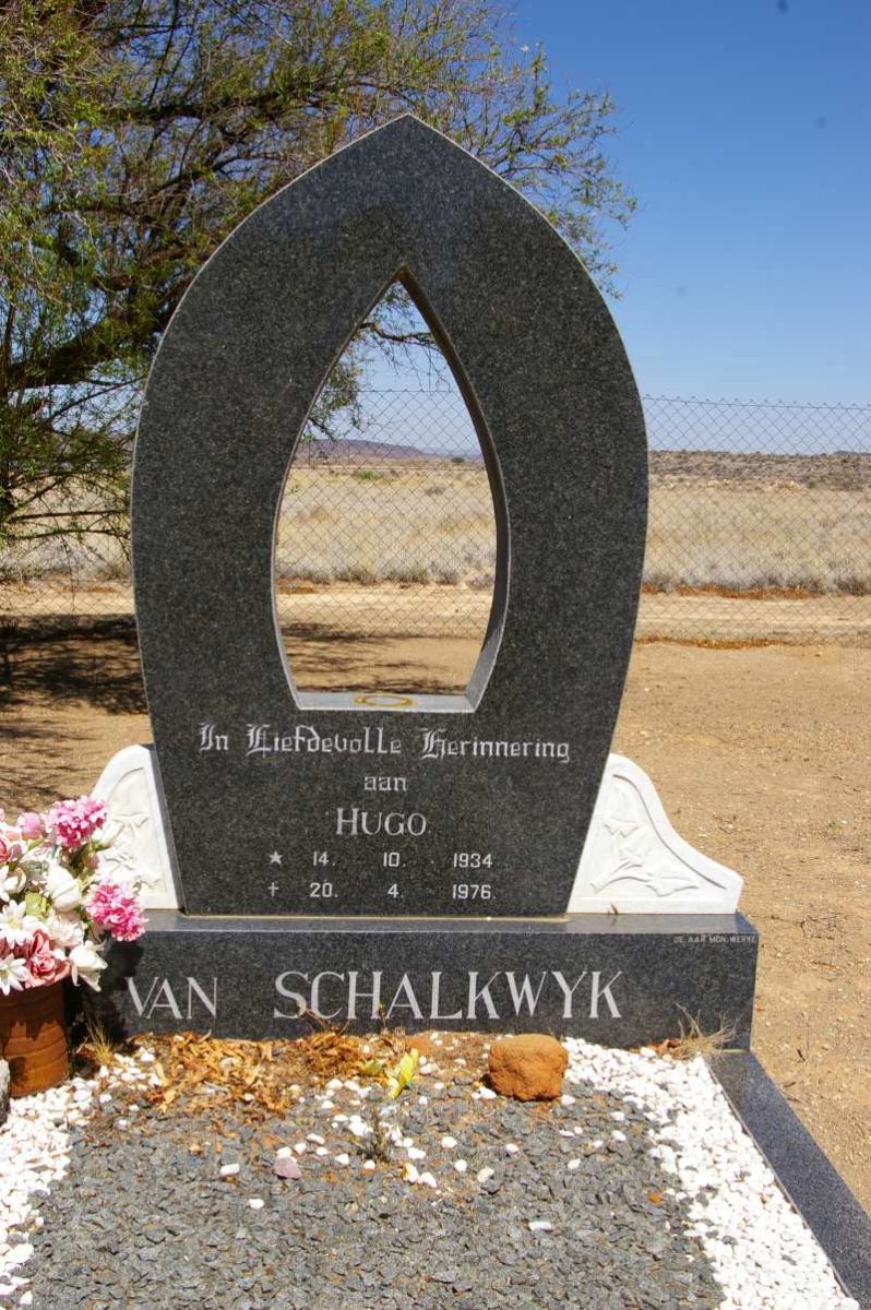 SCHALKWYK Hugo, van 1934-1976