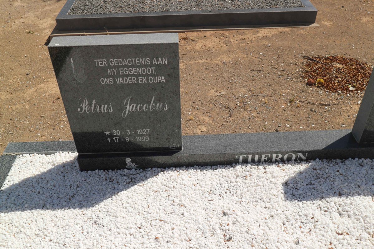 THERON Petrus Jacobus 1927-1999 &amp; Aletta Maria Magreita HATTINGH 1929-2013