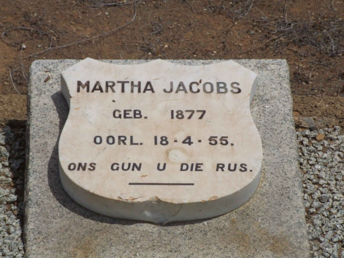 JACOBS Martha 1877-1955