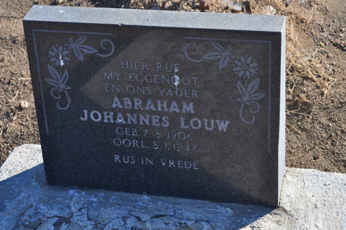 LOUW Abraham Johannes 1906-1947
