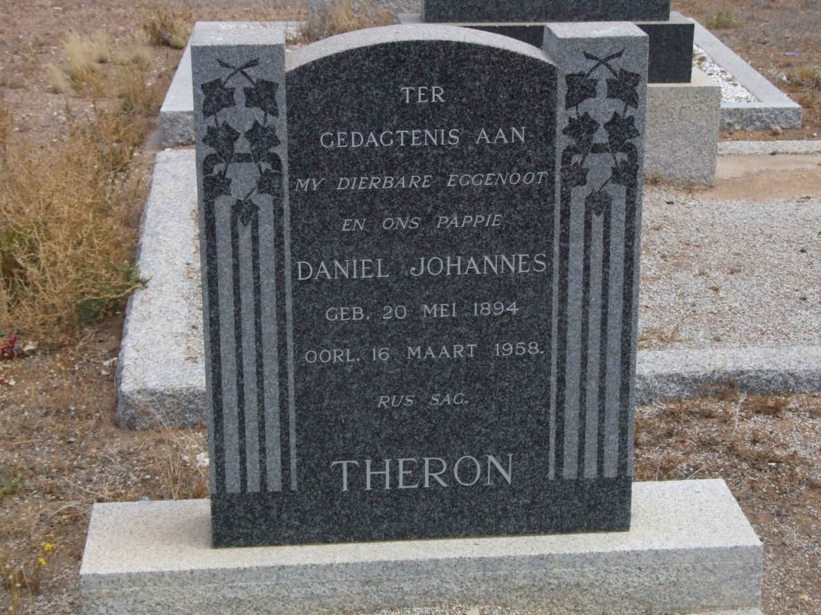 THERON Daniel Johannes 1894-1958