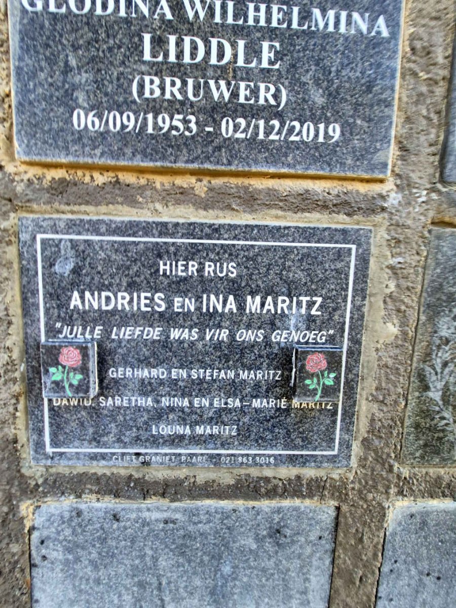 MARITZ Andries & Ina 