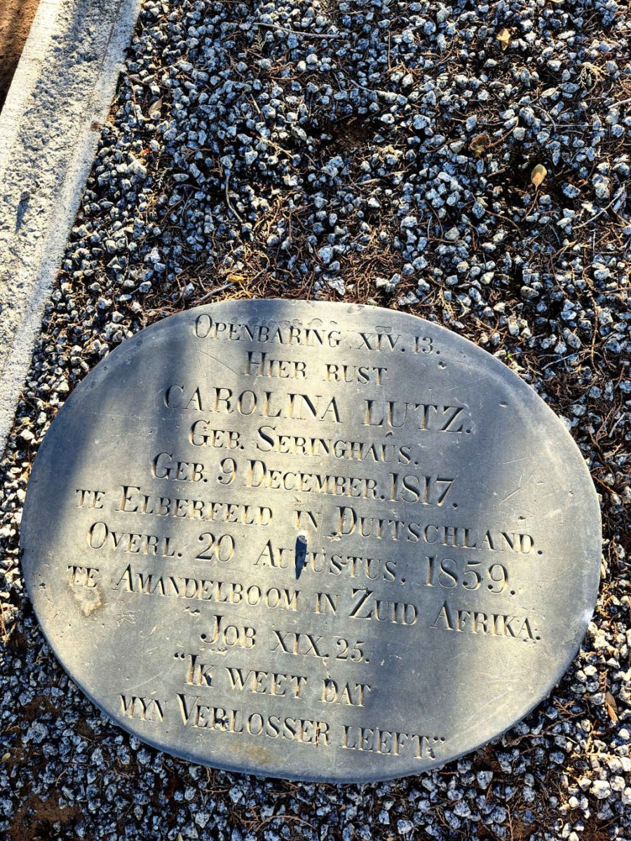 LUTZ Carolina nee SERINGHAUS 1817-1859